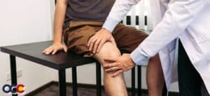 Prepatellar kneecap bursitis